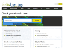 Tablet Screenshot of felixhosting.com